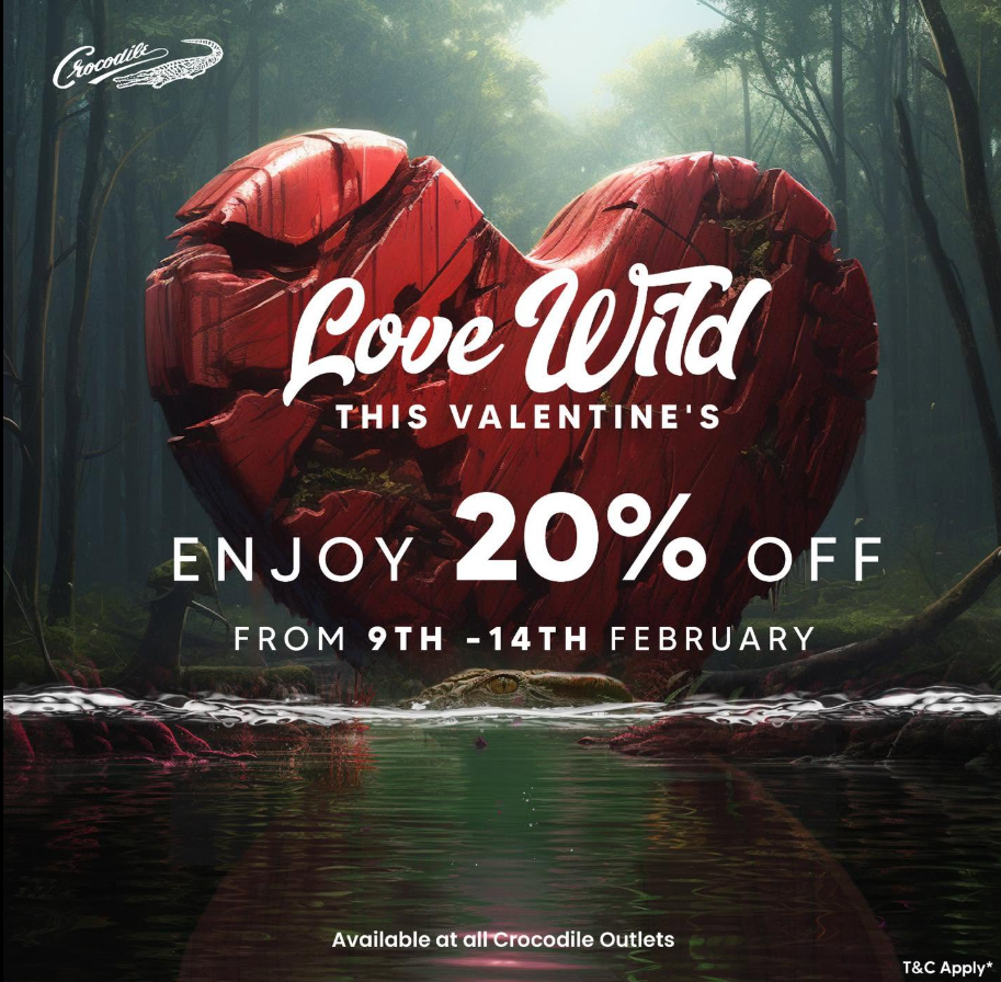 Crocodile Valentine's Day 2024 — Love Wild campaign