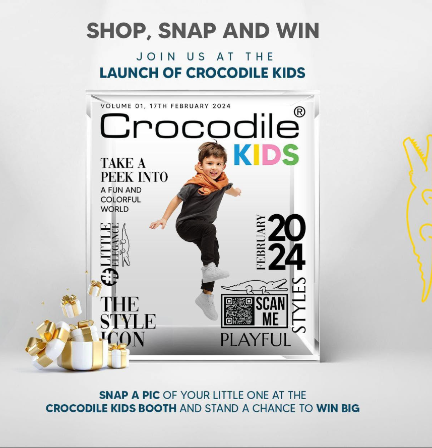 Crocodile Kids launch campaign — Shop, Snap and Win